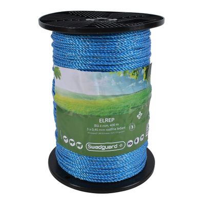 Swedguard Elrep + 4 mm blå 400 m 3x0,4