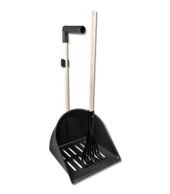 Waldhausen Gödselplockare XL med räfsa Svart