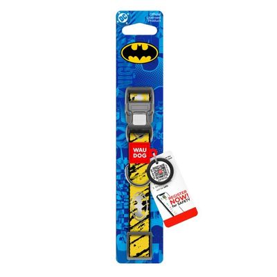 WAUDOG Hundhalsband Nylon Batman Sketch