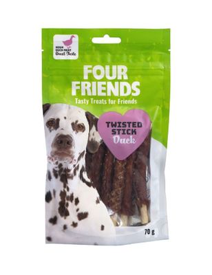 FourFriends Dog Tugg Twisted Sticks Duck 12,5cm