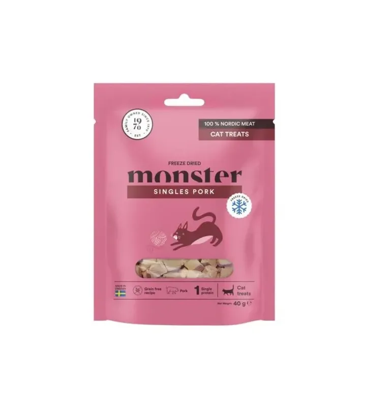 Monster Cat Treats Freeze dried Pork 40g