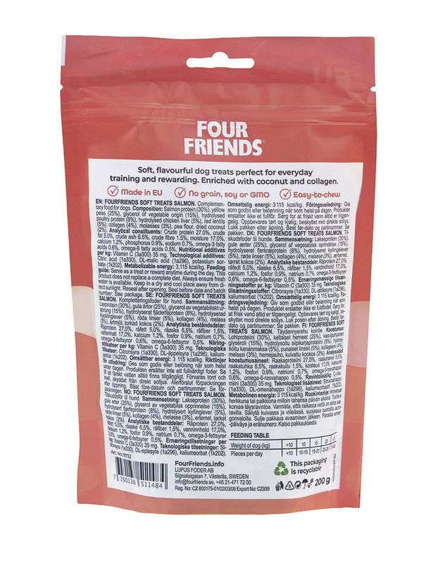 Four Friends Soft Treats Salmon 200 g