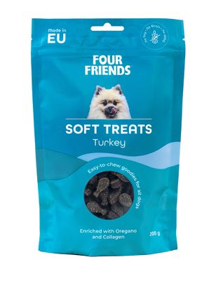 Four Friends Soft Treats Turkey 200 g