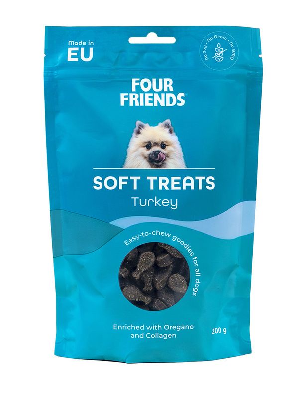 Four Friends Soft Treats Turkey 200 g