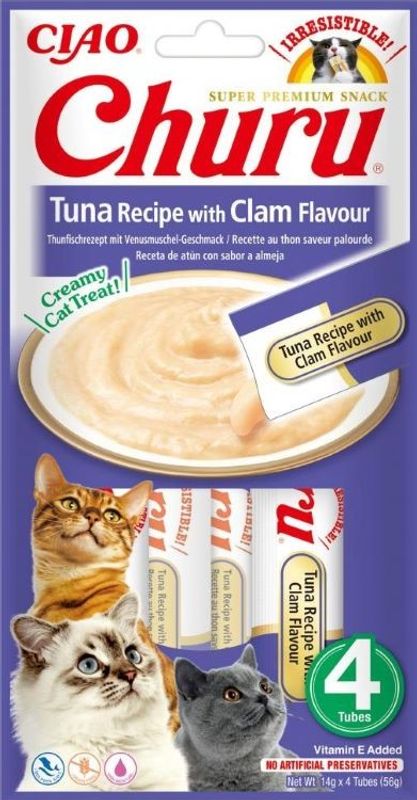 Churu Cat Tuna & Clam 4st (56g)