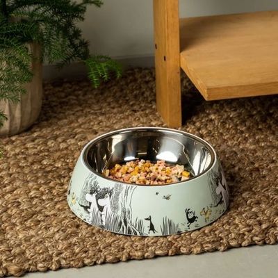 Mumin Matskål för Hund & Katt XL Grön