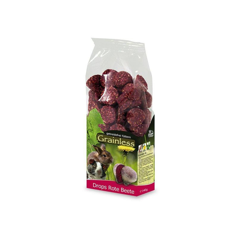 JR Grainless Drops Rödbeta 140g