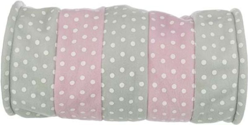 Kattunnel, fleece, ø 25 x 50 cm, grå/rosa