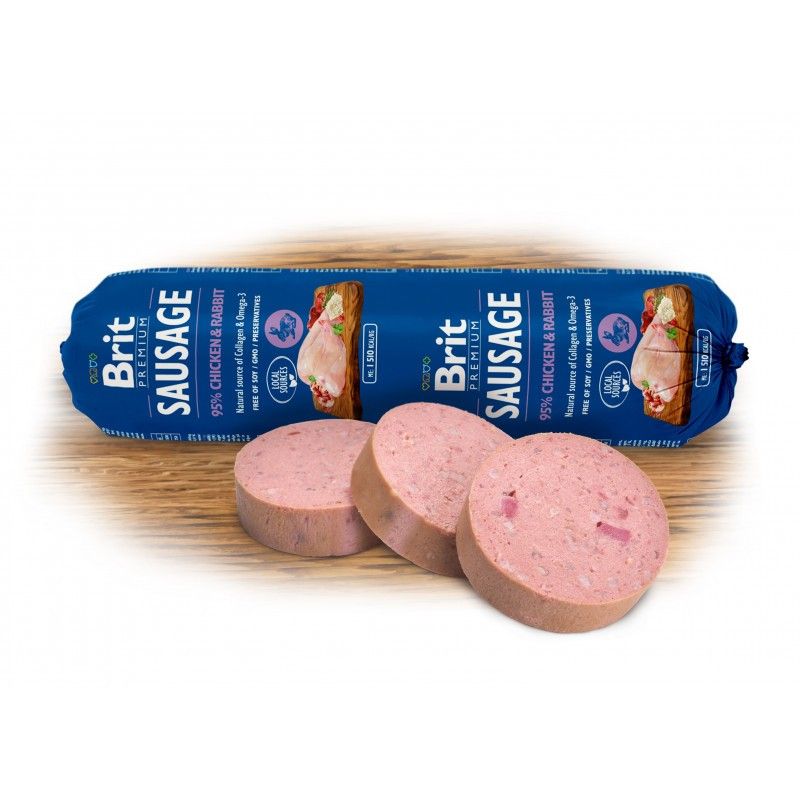Brit Premium Köttkorv Chicken & Rabbit 800g