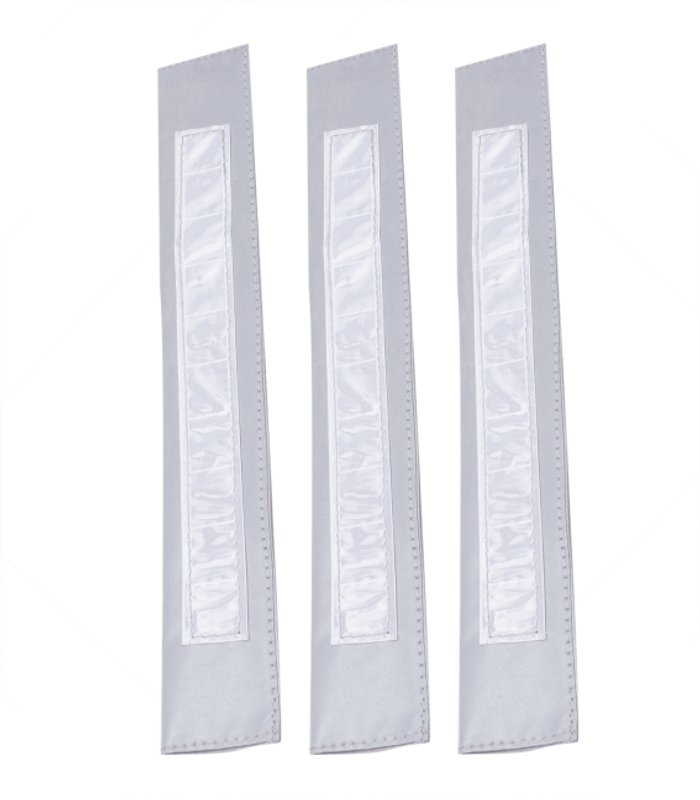 Reflexer till Träns eller tyglar Silver 3-pack