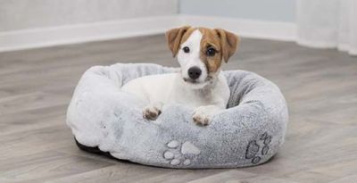 Nando bädd, rund, ljusgrå 50x40cm