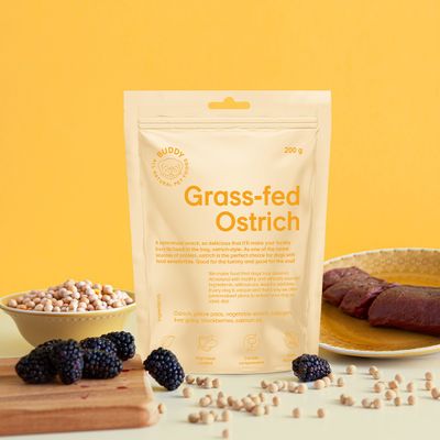 Buddy Grass-fed Ostrich with Blackberries 200 g
