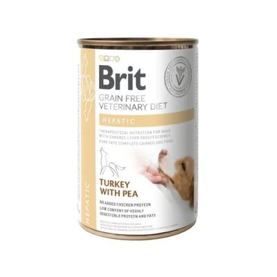 Brit Veterinary Grain Free Diet Dog Can Hepatic 400g