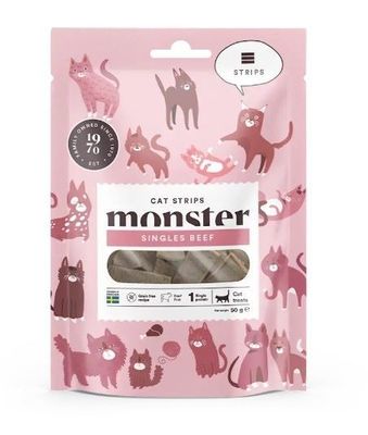 Monster Cat Strips Beef 50 g