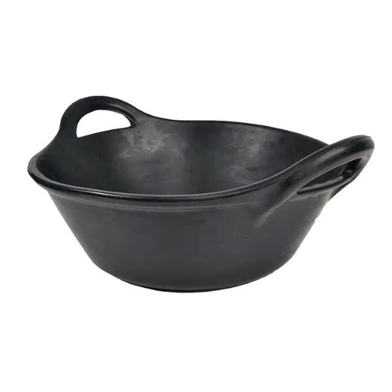 HS Foderkrubba i gummi med handtag Svart