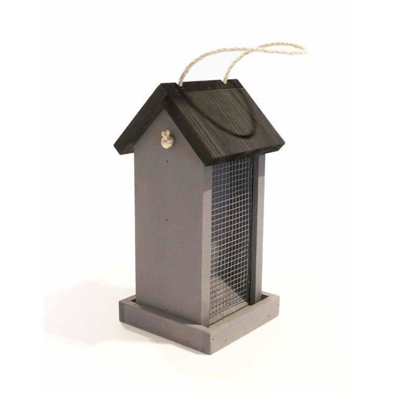 Fågelmatare DUO GRÅ 13,5 x 13,5 x 29cm