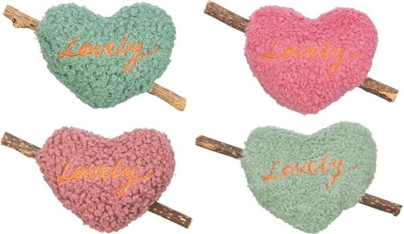 Matatabihjärta, plysch, 12 cm