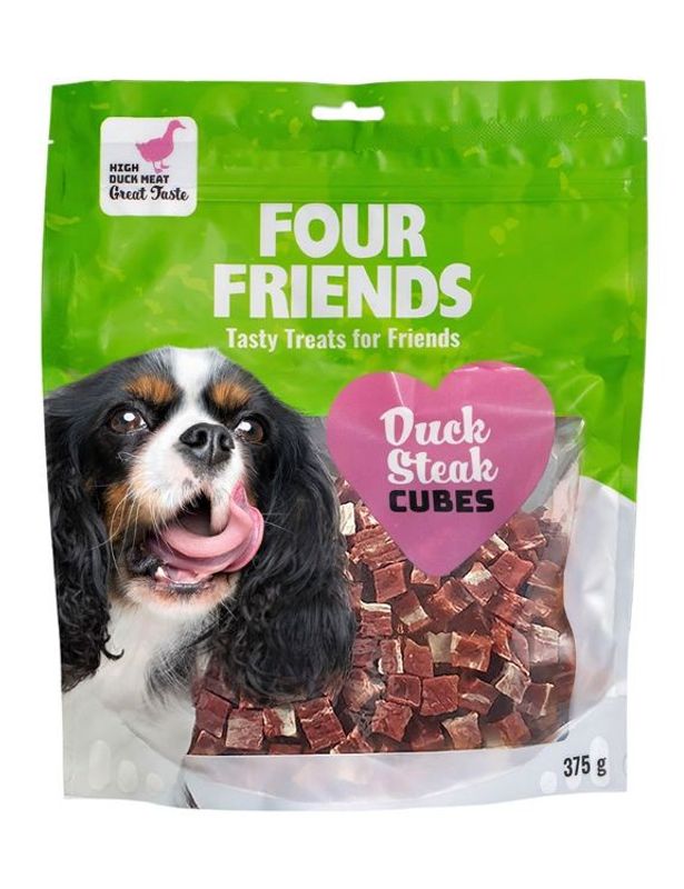 FourFriends Dog Duck Steak Cubes