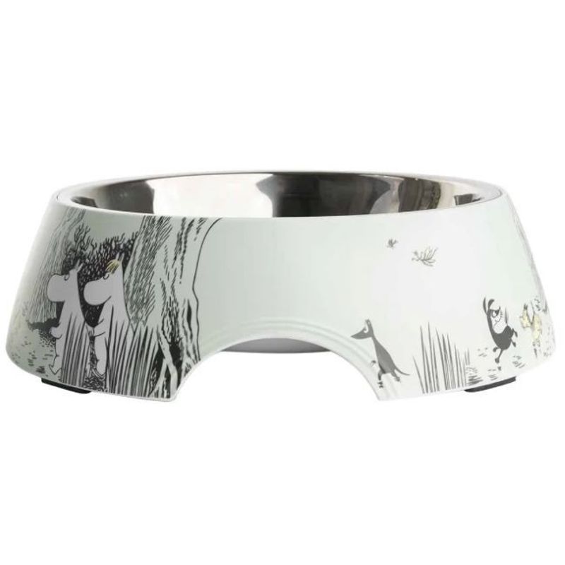 Mumin Matskål för Hund & Katt XL Grön