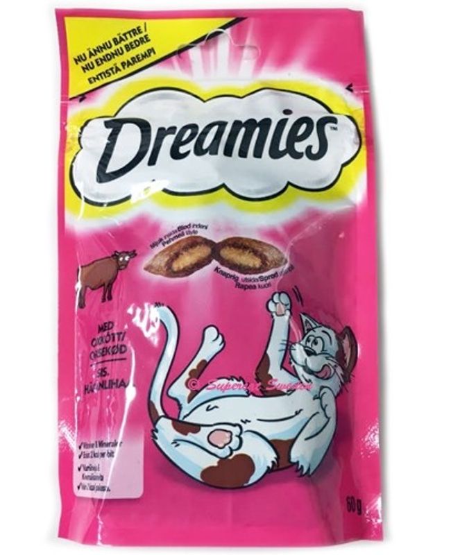 Dreamies Kattgodis Oxkött 60g