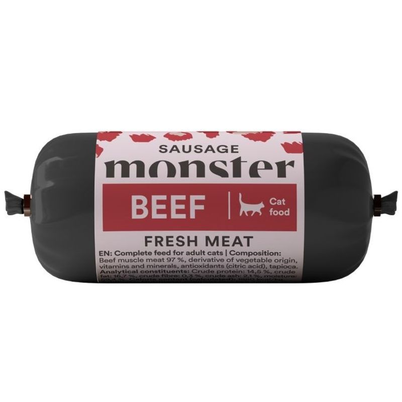 Monster Cat Sausage Beef 80 g