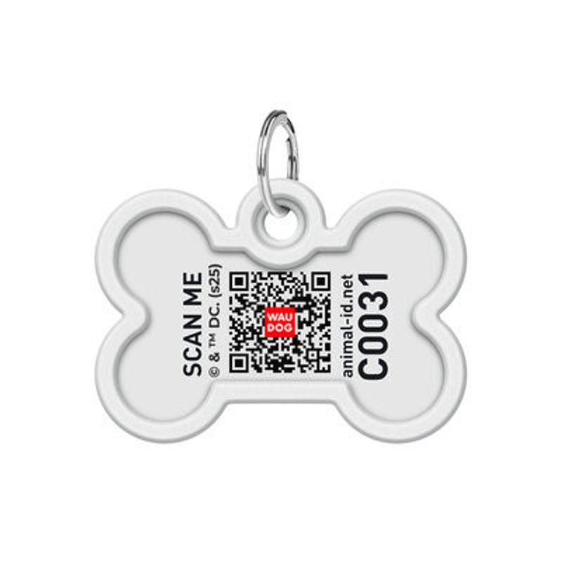 WAUDOG Smart ID Bricka för Hund & Katt Superman Retro Ben R 40mm