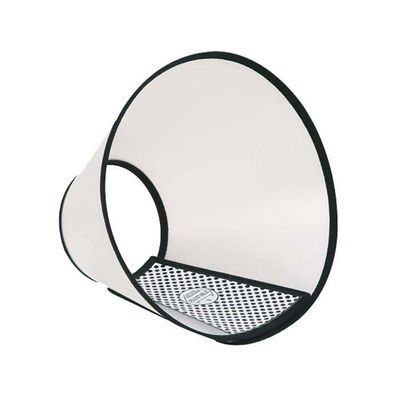 Halskrage med plyschkant