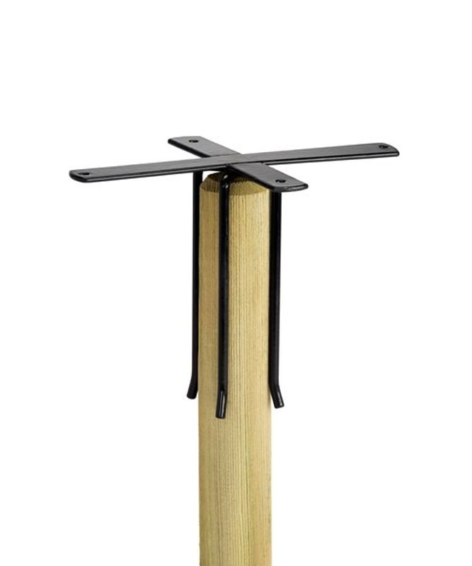 Fäste till Fågelbord Stuga Stor 24x15cm till stolpe ø5cm