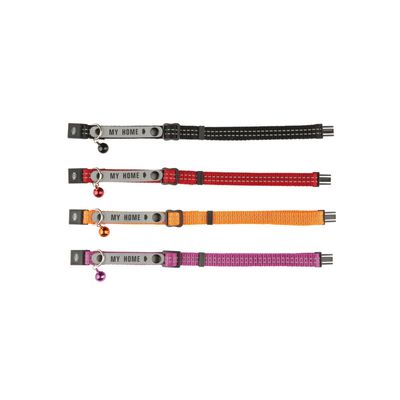 "Katthalsband ""My Home"" Adressfack & Reflex"