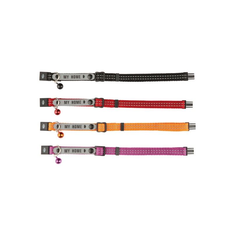 "Katthalsband ""My Home"" Adressfack & Reflex"