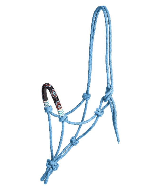 Repgrimma med pärlbrodering blå