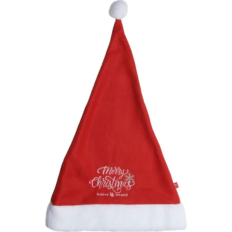 HG Jul Tomteluva till ridhjälm Röd/glittrig