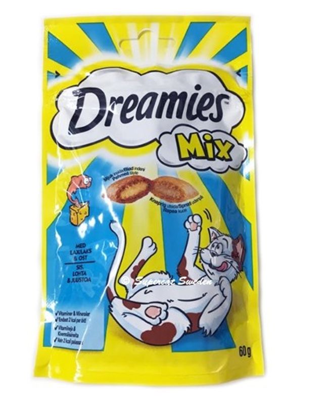 Dreamies Mix Lax/Ost 60g