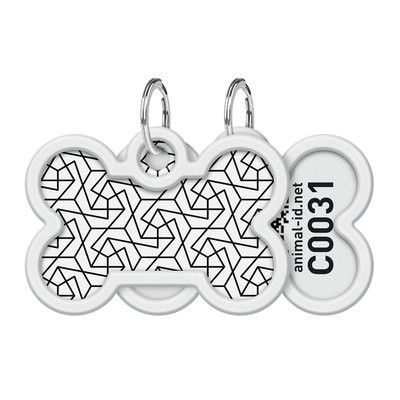 WAUDOG Smart ID Bricka för Hund & Katt Geomerty Ben 40mm