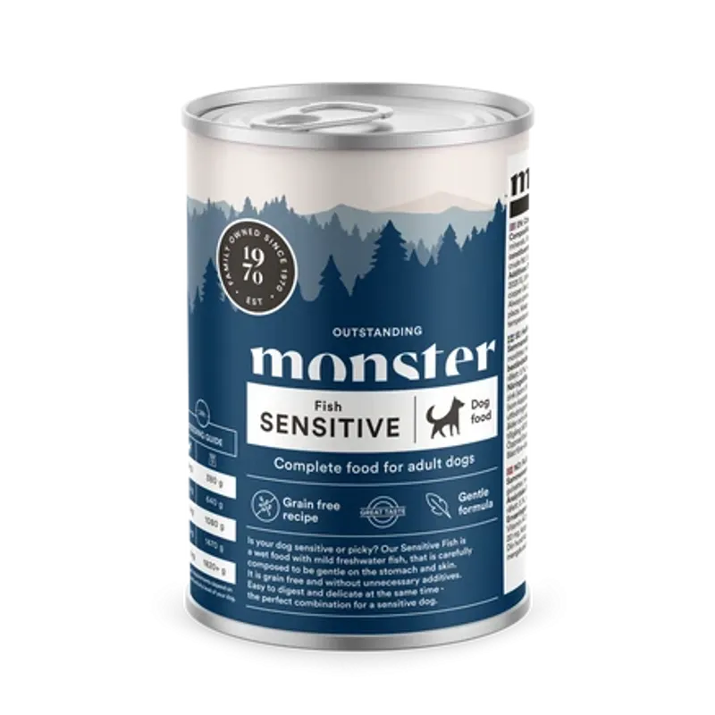 Monster Dog Våtfoder Adult Sensitive Fish 400g