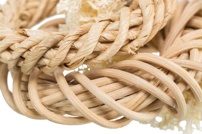 Luffaring med rotting och majsbladringar, ø 13 cm