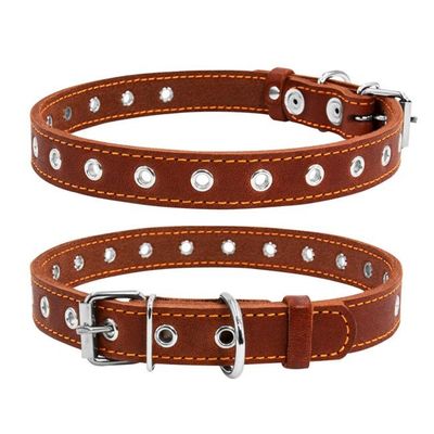 Justerbart Hundhalsband Läder