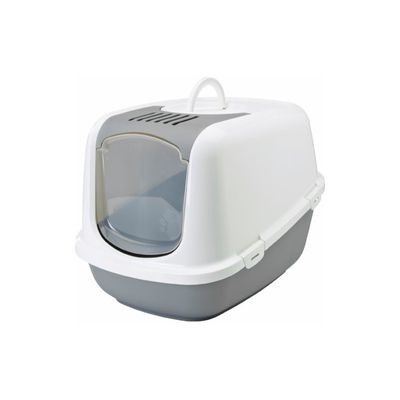 SAVIC Kattlådehus Nestor Jumbo 66x48x46cm Vit/Grå