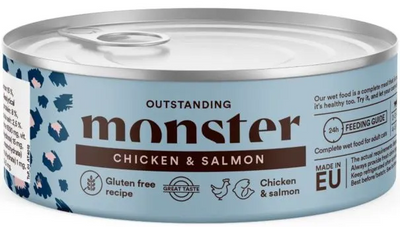 Monster Cat Adult Chicken/Salmon Burk 100g