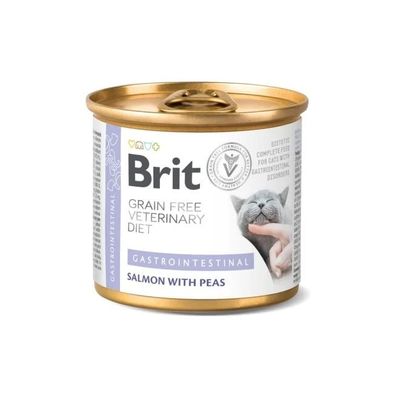 Brit Veterinary Grain Free Diet Cat Cans Gastrointestinal 200 g