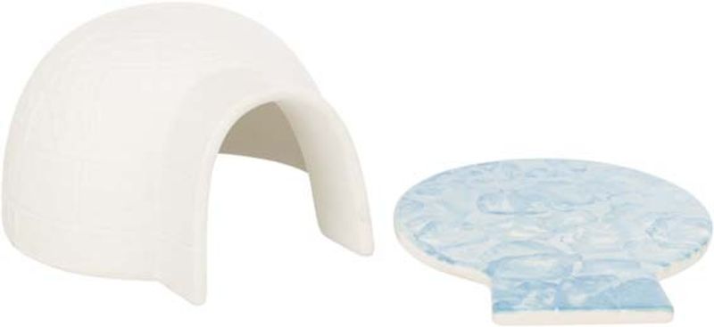 Igloo med kylplatta möss och hamster keramik