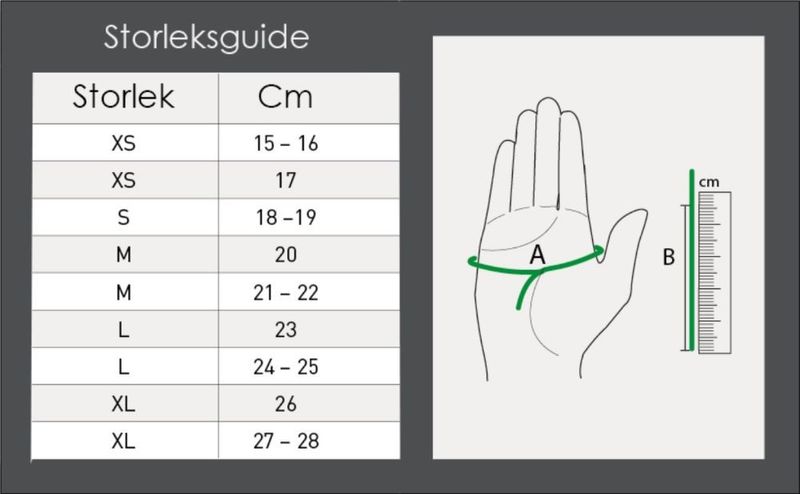 Waldhausen Ridhandske m. magnetspänne