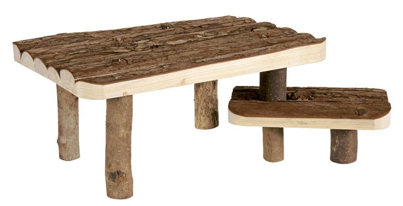 Tak med trappa i Trä 37x28x17cm