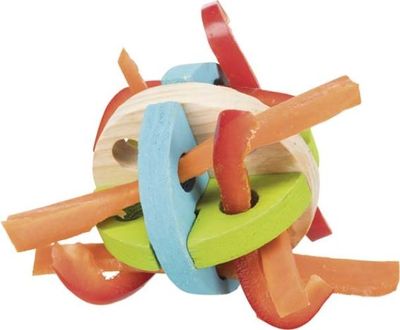 Gnagarträ Boll m hål 8,5cm