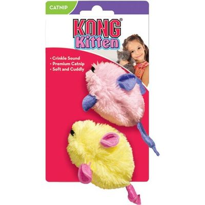 Kong Kitten Mice 2Pack Assorted 3X10X5cm