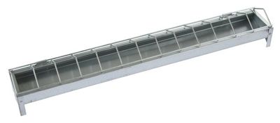 Fodertråg för Kyckling & Vaktel 50 x 7cm Galvad