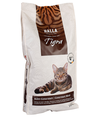 Halla Tigra Kattfoder Kött Gourmet