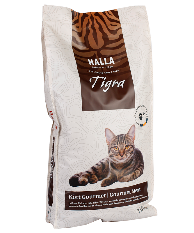 Halla Tigra Kattfoder Kött Gourmet