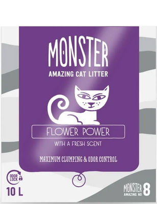 Monster Kattsand Flower Power 10L