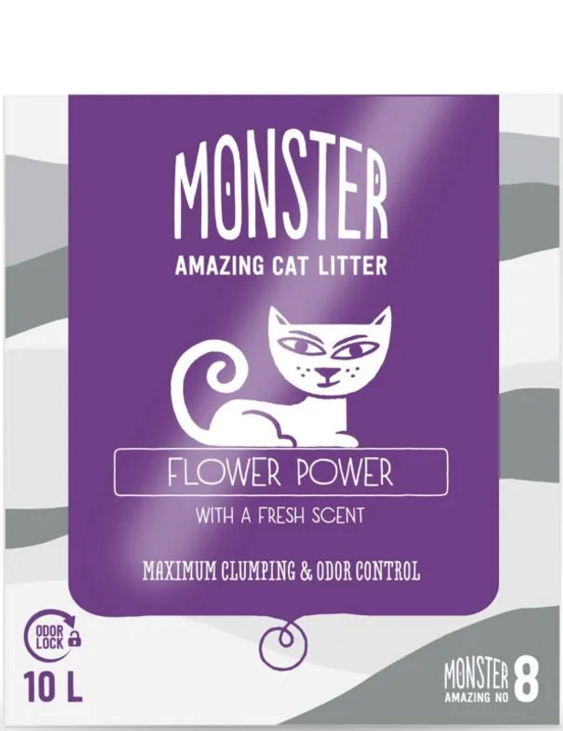 Monster Kattsand Flower Power 10L
